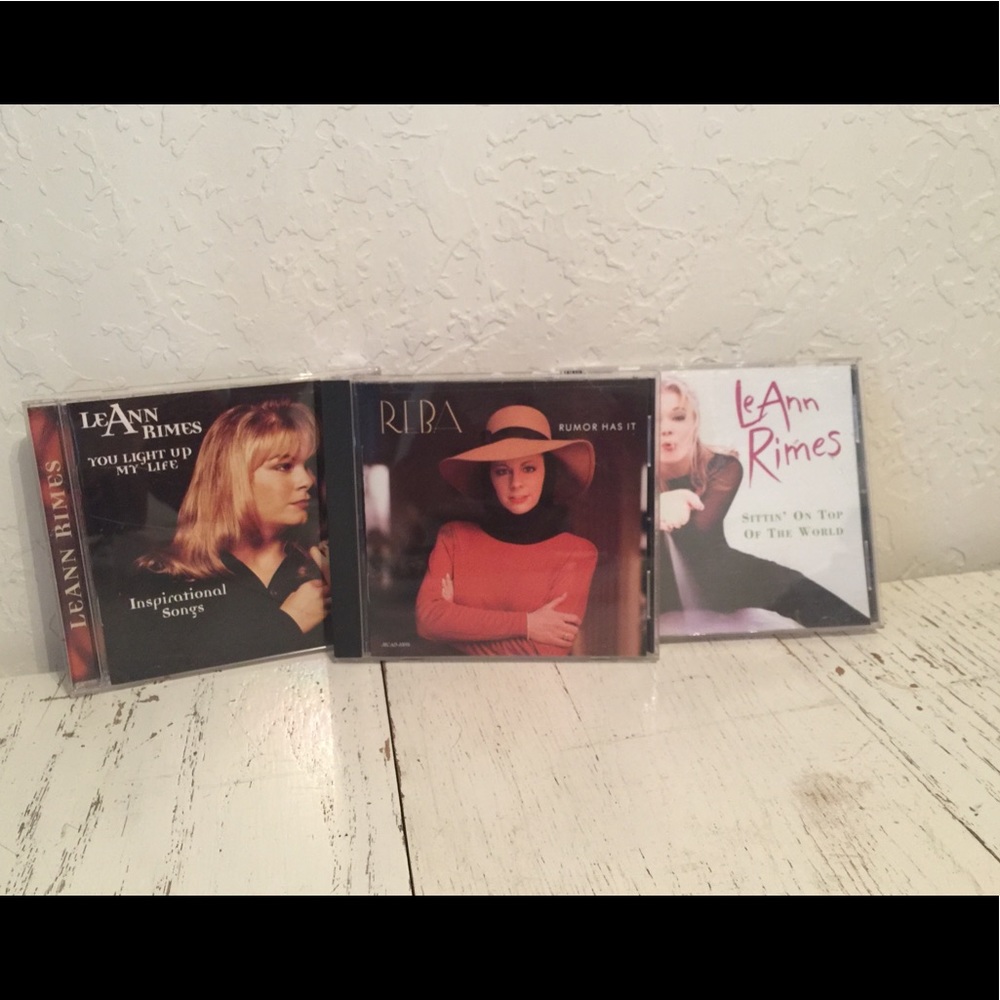 🌻4/$20🌻 Reba McEntire LeAnn Rimes CD Bundle